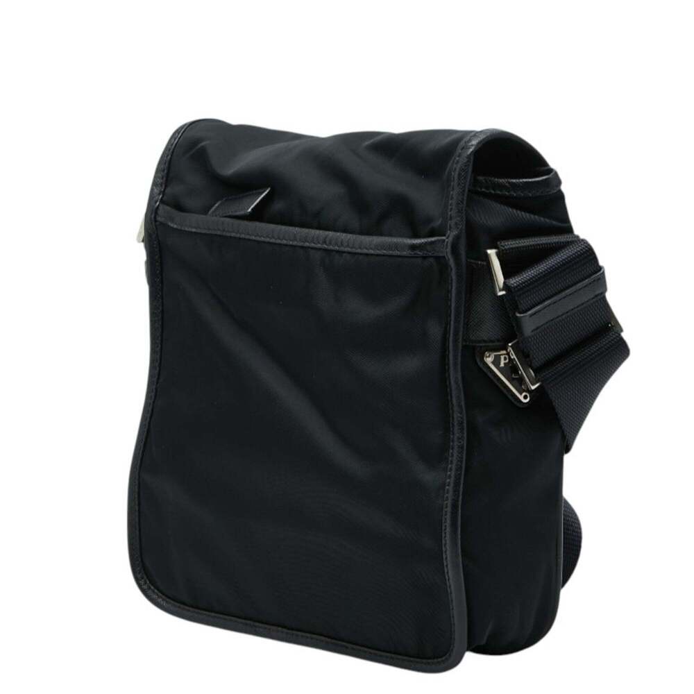 PRADA Black Leather Shoulder Bag - Picture 2 of 8